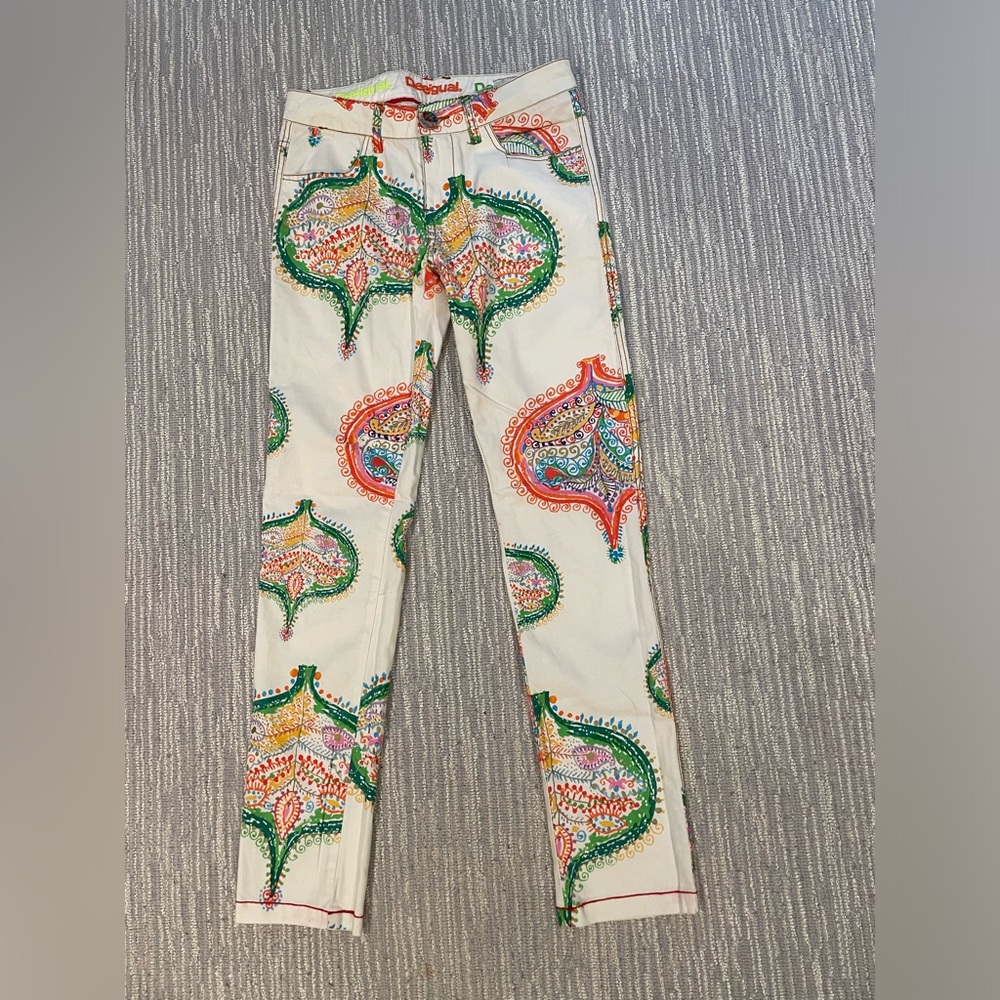 NWOT Desigual Paisley Jeans size 28